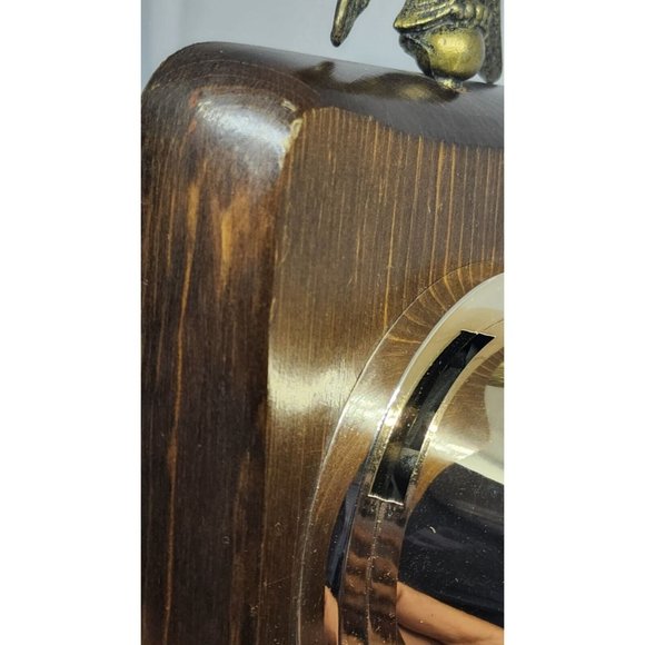 Vintage Springfield Instrument Co. Brass Eagle & Wood Barometer (Mid Century) - Picture 10 of 10